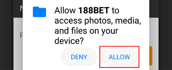 Cách tải app 188bet mobile cho android